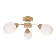 Lampy sufitowe - Spotlight Parma Wood lampa sufitowa 3-punktowa dąb olejowany/biały 8320374 8320374 - miniaturka - grafika 1