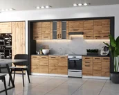 Meble kuchenne - Meble Kuchenne Kuchnia Zestaw Szafki Modułowe Blat Jola 3,2M Dąb Wotan - miniaturka - grafika 1