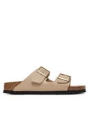 Klapki i japonki damskie - Birkenstock Klapki Arizona 1031438 Beżowy - miniaturka - grafika 1