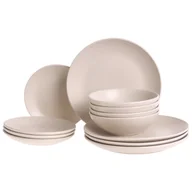 Serwisy obiadowe - Zastawa stołowa 18-częściowa VIVANI Kamionka Jasnobeżowy - miniaturka - grafika 1