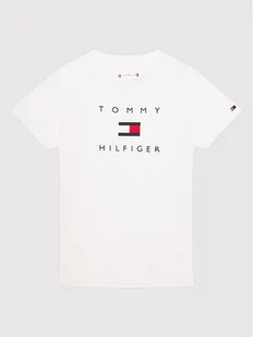 Tommy Hilfiger T-Shirt KN0KN01429 Biały Regular Fit - Moda i Uroda OUTLET - miniaturka - grafika 1