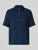 Bluzki damskie - Bluzka o kroju relaxed fit z krótkim rękawem - miniaturka - grafika 1