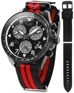 Zegarki męskie - Zegarek Vostok Europe 6S30-325C744NBR Space Race Full Black Chrono - miniaturka - grafika 1