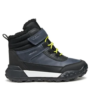 Śniegowce Geox J Trekkyup B Abx J46MBE 0MEMS C0749 M Granatowy - Buty dla chłopców - miniaturka - grafika 1