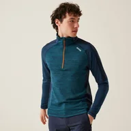 Bluzy męskie - Regatta Męska Bluza Szybkoschnąca z Suwakiem Hepley Niebieski - miniaturka - grafika 1