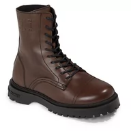 Botki męskie - Trzewiki Tommy Jeans Tjm Casual Boot EM0EM01244 Velvet Brown GWN - miniaturka - grafika 1