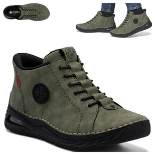 Rieker Sneakersy Damskie Sportowe Wygodne Półbuty Ocieplane Wsuwane 40 - Półbuty damskie - miniaturka - grafika 1