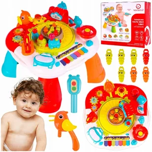 Stolik Interaktywny Edukacyjny Pianinko Bębenek Ciuchcia Edukacja Ptaszek - Zabawki interaktywne dla dzieci Stolik Interaktywny Edukacyjny Pianinko Bębenek Ciuchcia Edukacja Ptaszek - Zabawki interaktywne dla dzieci - miniaturka - grafika 1