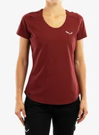 Koszulki i topy damskie - Koszulka wspinaczkowa damska Salewa Lavaredo Hemp T-Shirt - syrah - miniaturka - grafika 1
