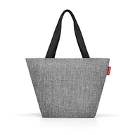 Torebki damskie - Reisenthel Twist Silver Shopper srebrny 15 l, 51 x 30,5 x 26 cm - miniaturka - grafika 1