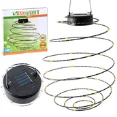 Lampy ogrodowe - Lampki Solarne Ogrodowe Lampion Spirala 40 Led - miniaturka - grafika 1