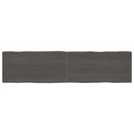 Meble modułowe i akcesoria - Blat stołu, ciemnoszary, 200x50x4 cm, dąb z naturalną krawędzią Lumarko! - miniaturka - grafika 1