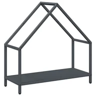 Wózki magazynowe - vidaXL Stojak na drewno opałowe antracyt 60x25x60 cm - miniaturka - grafika 1