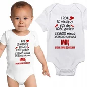 Body dla niemowląt - Body Dziecięce Białe NADRUK SUPER DZIECKO Imię 86 - miniaturka - grafika 1