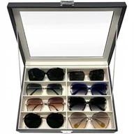 Pudełka i szkatułki - PUDEŁKO ETUI ORGANIZER SZKATUŁKA NA OKULARY 8 SZT - miniaturka - grafika 1