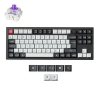 Klawiatury - Keychron Q3 HE klawiatura Uniwersalne USB + RF Wireless + Bluetooth Skandynawia Czarny, Carbon Q3H-M1-BO - miniaturka - grafika 1