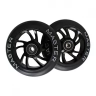 Akcesoria do skatingu - Kółka Do Hulajnogi Z Łożyskami Stunt Master 110 Mm Black - miniaturka - grafika 1
