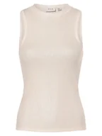 Koszulki i topy damskie - Vila Top damski - VINala Kobiety Bawełna biały|wielokolorowy marmurkowy, S - miniaturka - grafika 1