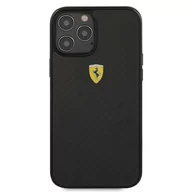 Etui i futerały do telefonów - Ferrari on Track Carbon etui na iPhone 12/12 Pro czarne - miniaturka - grafika 1