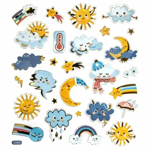 NAKLEJKI POGODA 28 SZTUK DPNK-230 DP CRAFT - Długopisy - miniaturka - grafika 1