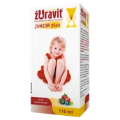 Układ moczowy i płciowy - Żuravit Junior Plus, syrop, dla dzieci powyżej 3 roku, smak owoców leśnych, 110 ml - miniaturka - grafika 1