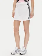 Spódnice - adidas Spódnica trapezowa adicolor 3-Stripes JD0284 Biały Regular Fit - miniaturka - grafika 1