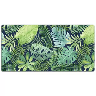 Duża podkładka na biurko Egzotyczne liście 120x60cm, Dywanomat - Podkładki na biurko - miniaturka - grafika 1