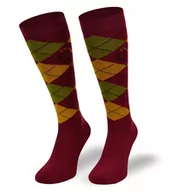 Skarpetki damskie - Podkolanówki jeździeckie SPDJ, bordowe, Model/34, 35/38 - miniaturka - grafika 1