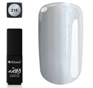 Lakiery hybrydowe - lakier hybrydowy Flexy 215 srebrny perłowy 4,5 g do paznokci TPO free - miniaturka - grafika 1