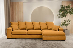 Sofa w kształcie L GABON narożnik funkcja spania Riviera pomarańczowy prawy - Narożniki Sofa w kształcie L GABON narożnik funkcja spania Riviera pomarańczowy prawy - Narożniki - miniaturka - grafika 1