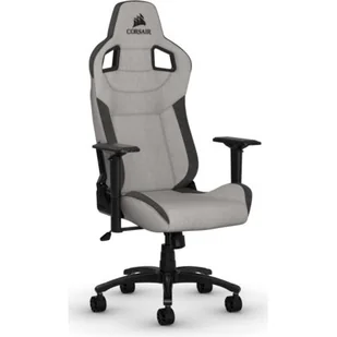 Corsair Corsair T3 RUSH - Grey/Charcoal Krzesło - Szary - Tkanina - Do 120 kg CF-9010031-WW - Fotele gamingowe - miniaturka - grafika 1