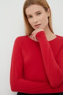 Koszulki i topy damskie - 4F longsleeve damski kolor czerwony - grafika 1