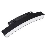 Lampy sufitowe - Magnetyczna lampa liniowa Magnetic M0037N Maxlight LED 8W 3000K łuk czarna biała - miniaturka - grafika 1