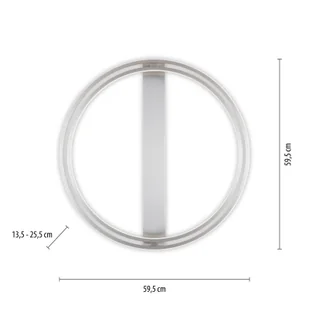 Q-Smart-Home Paul Neuhaus Q-Beluga lampa sufitowa LED stal - Lampy sufitowe - miniaturka - grafika 2