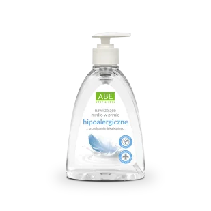 ABE nawilżające mydło hipoalergiczne z proteinami mleka koziego i prebiotykami 500 ml - Mydła - miniaturka - grafika 1