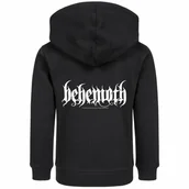 Bluzy dla dziewczynek - bluza dziecięca BEHEMOTH - LOGO rozpinana z kapturem-XL - miniaturka - grafika 1