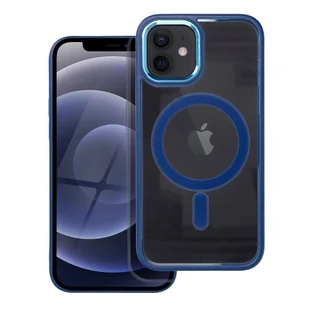 Futera Color Edge Mag Cover kompatybilny z MagSafe do IPHONE 12/12 PRO niebieski - Etui i futerały do telefonów - miniaturka - grafika 1