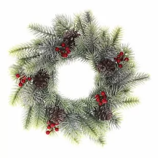 Wieniec świąteczny Cones, śr. 34 cm - Ozdoby bożonarodzeniowe - miniaturka - grafika 1