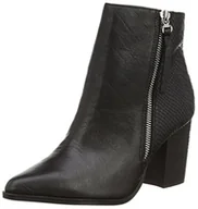 Kozaki damskie - Buffalo London 415-0887 damskie kozaki z krótką cholewką, Czarny Czarny 01, 41 EU - miniaturka - grafika 1