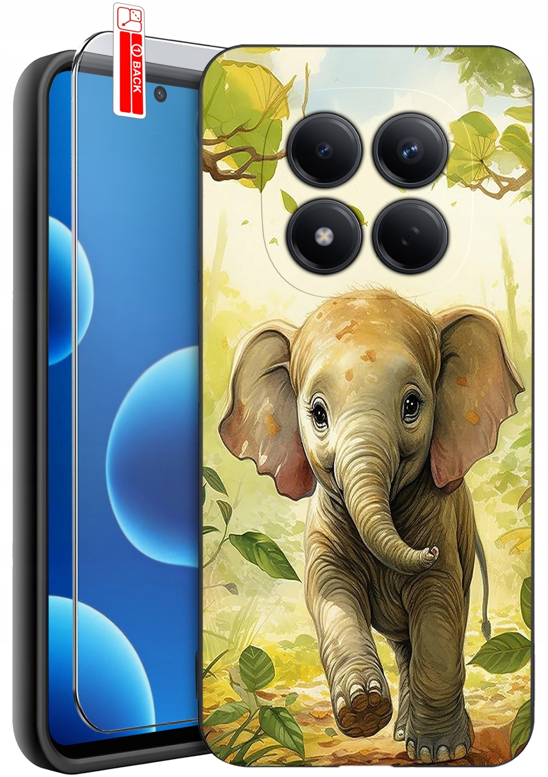 krainaGSM ETUI do Xiaomi Redmi Note 15 Pro 4G WZORY SILIKONOWE MATT CASE + SZKŁO