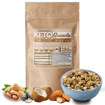 Keto Granola Musli bez cukru Lchf dieta ketogeniczna dla zabieganych