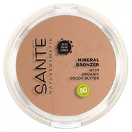 Bronzery i konturowanie twarzy - Sante Naturkosmetik Delikatny naturalny kosmetyk mineralny bronzer, konturowanie i bronzer w proszku, ekstrakty biologiczne, naturalny makijaż, wegański, 9 g - miniaturka - grafika 1