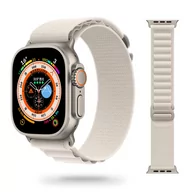Akcesoria do smartwatchy - Materiałowy Pasek Apple Watch ( 38 / 40 / 41 Mm ) Biały - miniaturka - grafika 1