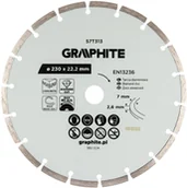 Tarcze do pił - Graphite Tarcza diamentowa do cięcia segmentowa, 230 x 22.2 mm, na sucho - miniaturka - grafika 1