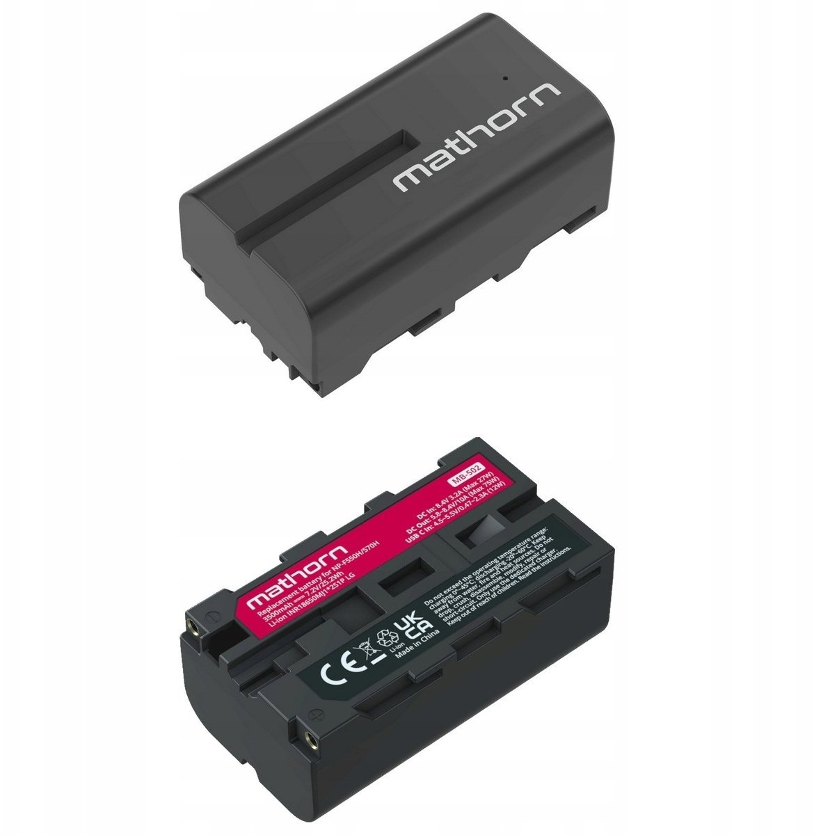 Akumulator Mathorn Bateria Mathorn MB-502 3500mAh USB-C for NP-F550H/570H