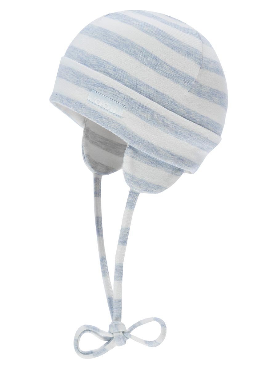 Chłopięca czapka w paski szara Döll r.37