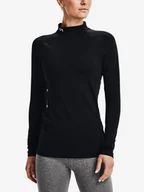 Koszulki sportowe damskie - Koszulka damska Under Armour ColdGear Authentics Mockneck-BLK M - miniaturka - grafika 1