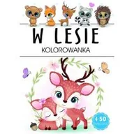 Kolorowanki, wyklejanki - W lesie - kolorowanka - miniaturka - grafika 1