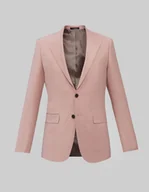 Marynarki męskie - marynarka do zestawu badia róż slim fit - miniaturka - grafika 1