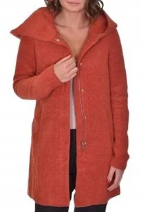 ONLY PŁASZCZ CZRWONY Z EFEKTEM MELANŻU KAPTUR L JSC - Płaszcze damskie - miniaturka - grafika 1